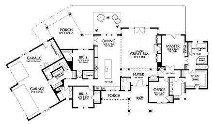 House Plan 81238 First Level Plan