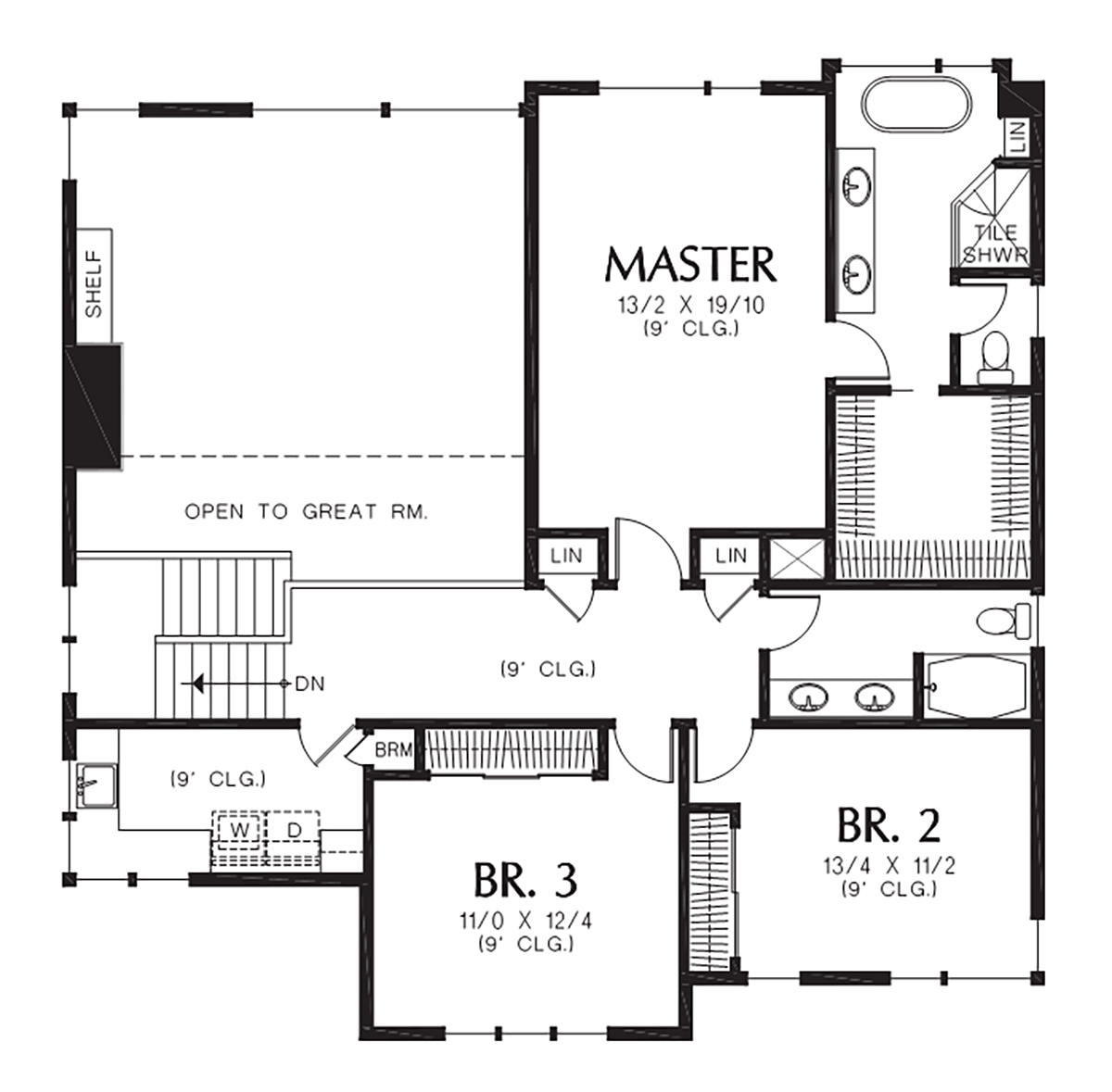 Contemporary Prairie Style Level Two of Plan 81239