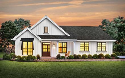 Cottage Country Ranch Traditional Elevation of Plan 81241