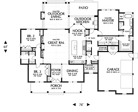 House Plan 81243 First Level Plan