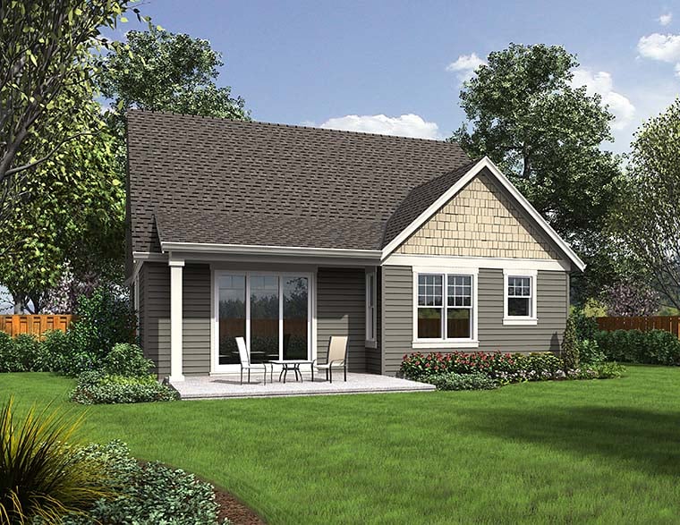 Bungalow, Craftsman, New American Style Plan with 1912 Sq. Ft., 4 Bedrooms, 3 Bathrooms, 2 Car Garage Picture 6