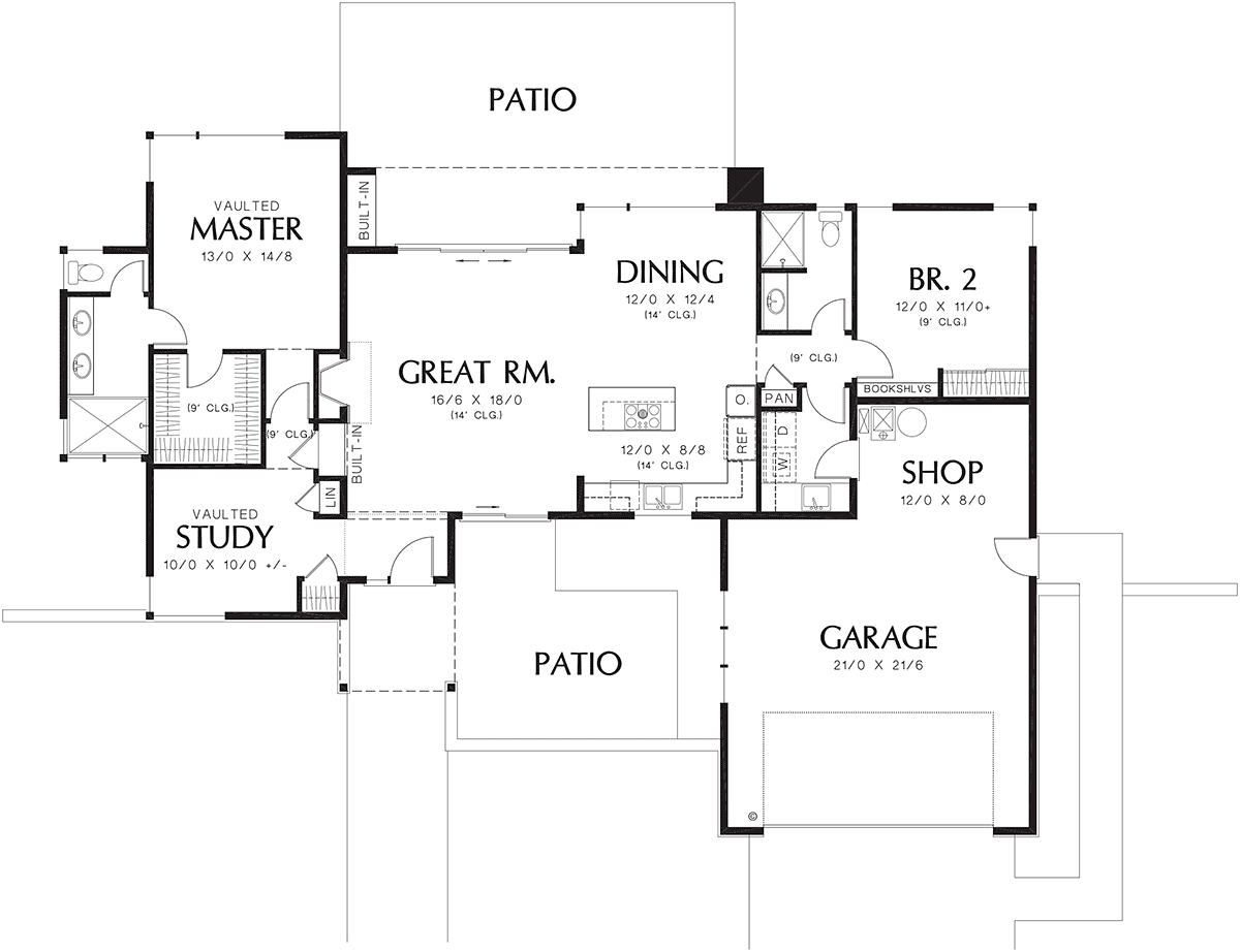 Modern Level One of Plan 81250