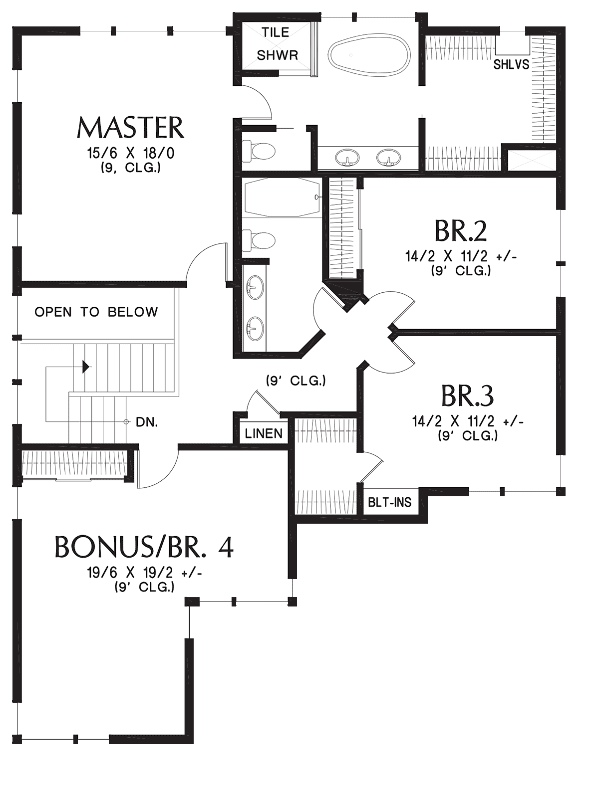 Contemporary Farmhouse Prairie Style Level Two of Plan 81257