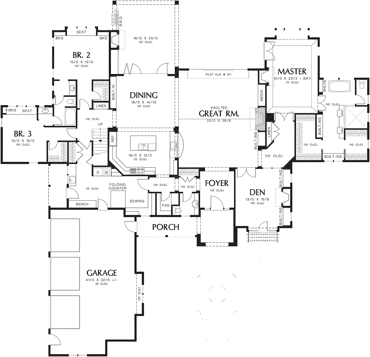 European French Country Traditional Level One of Plan 81258