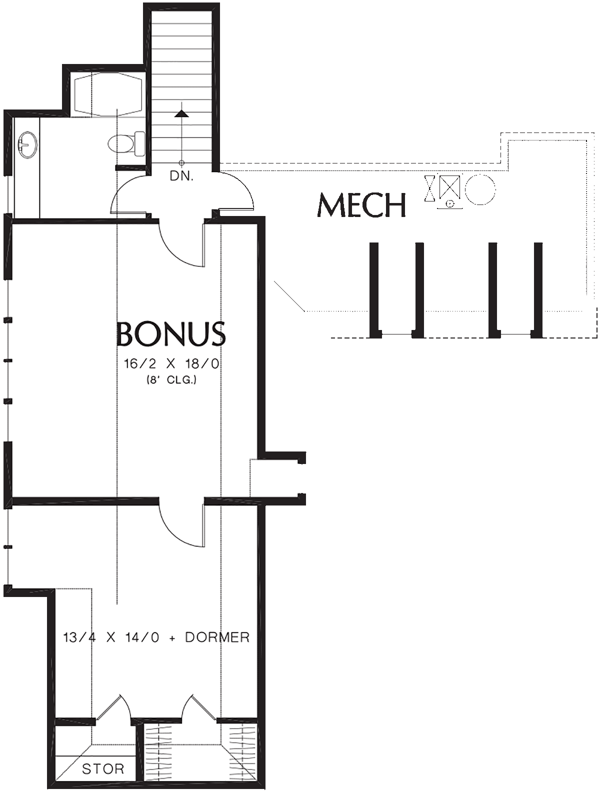 European French Country Traditional Level Two of Plan 81258