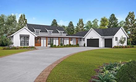 Country, Craftsman, Farmhouse House Plan 81268 with 3 Beds, 3 Baths, 3 Car Garage
