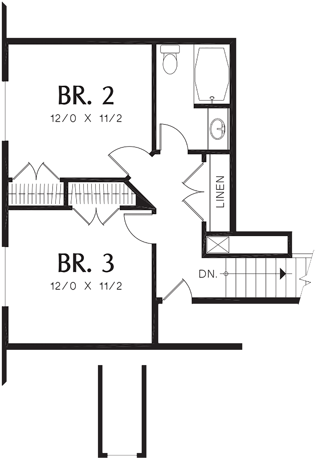 Craftsman Traditional Level Two of Plan 81269