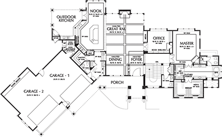 House Plan 81271 First Level Plan