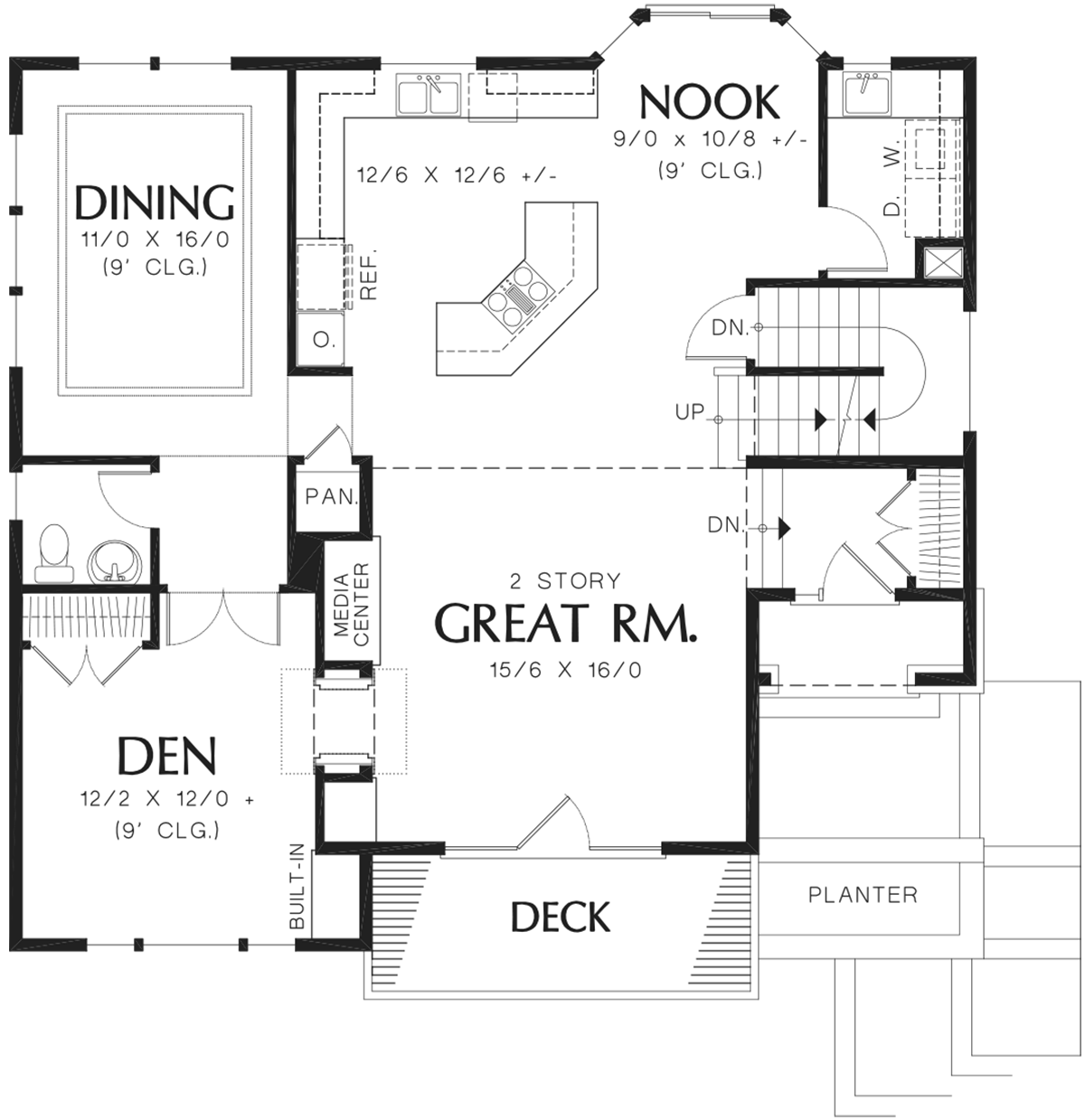 Coastal Contemporary Level One of Plan 81274