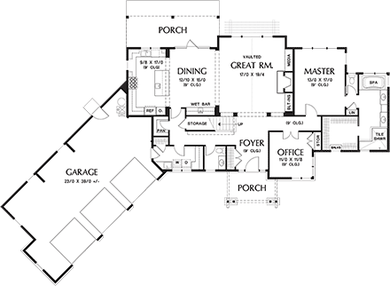 House Plan 81275 First Level Plan