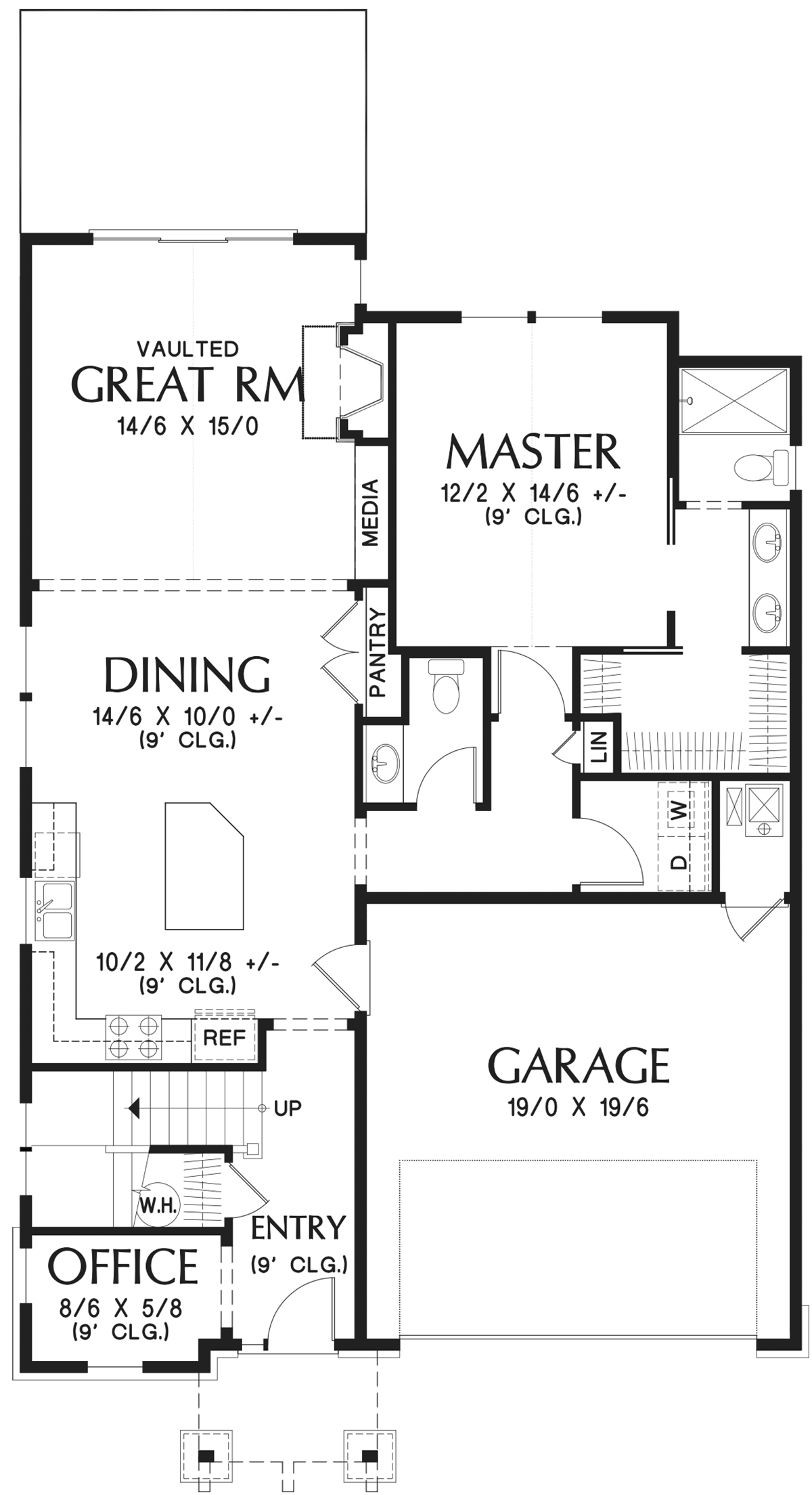 Bungalow Craftsman Level One of Plan 81283