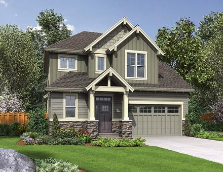 Bungalow Craftsman Elevation of Plan 81283