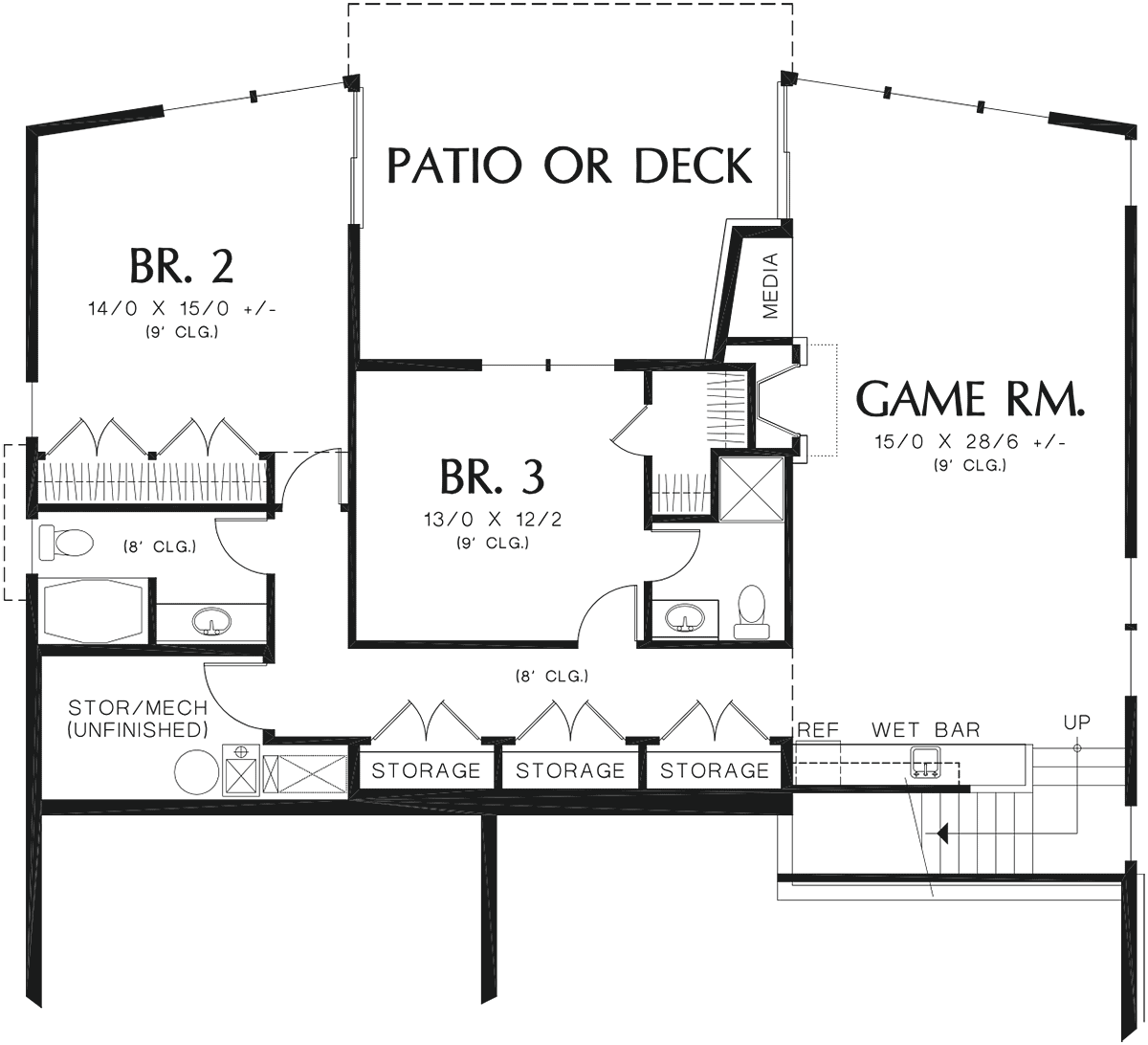 Contemporary Modern Level Two of Plan 81287