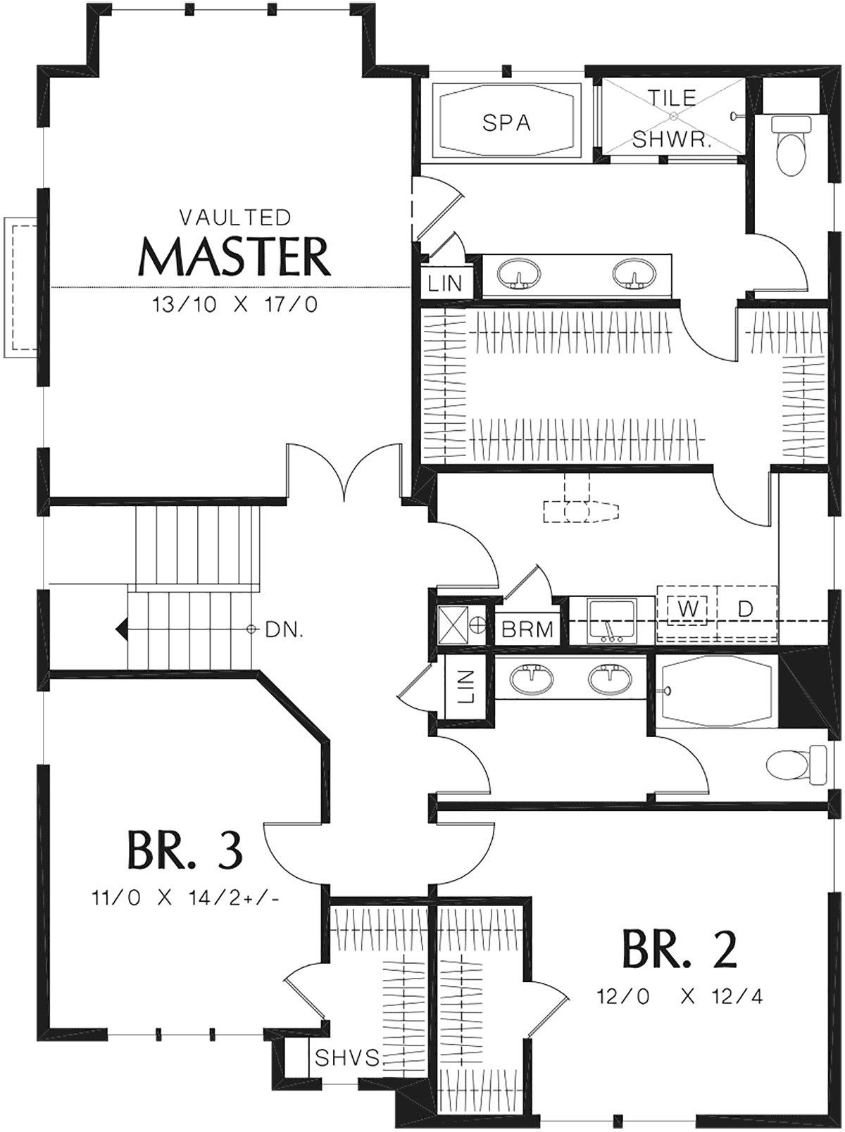 Bungalow Cottage Craftsman Narrow Lot Level Two of Plan 81294