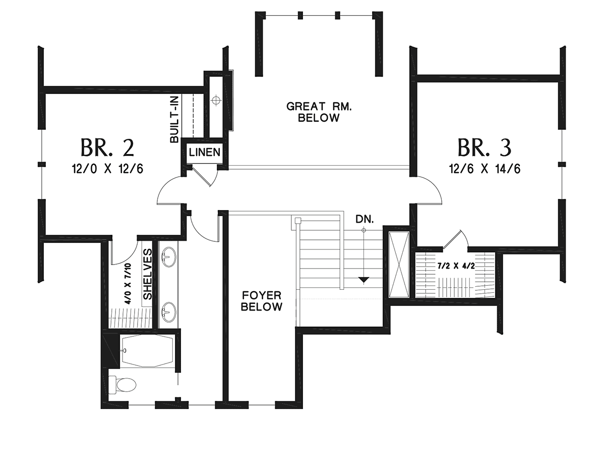 Traditional Level Two of Plan 81296