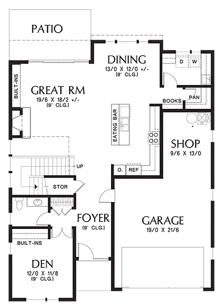 House Plan 81297 First Level Plan