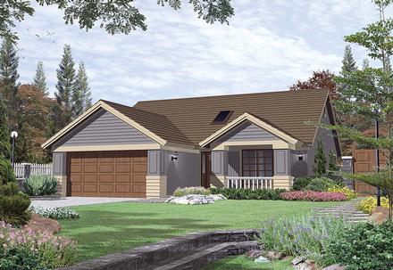 Bungalow Narrow Lot Elevation of Plan 81299