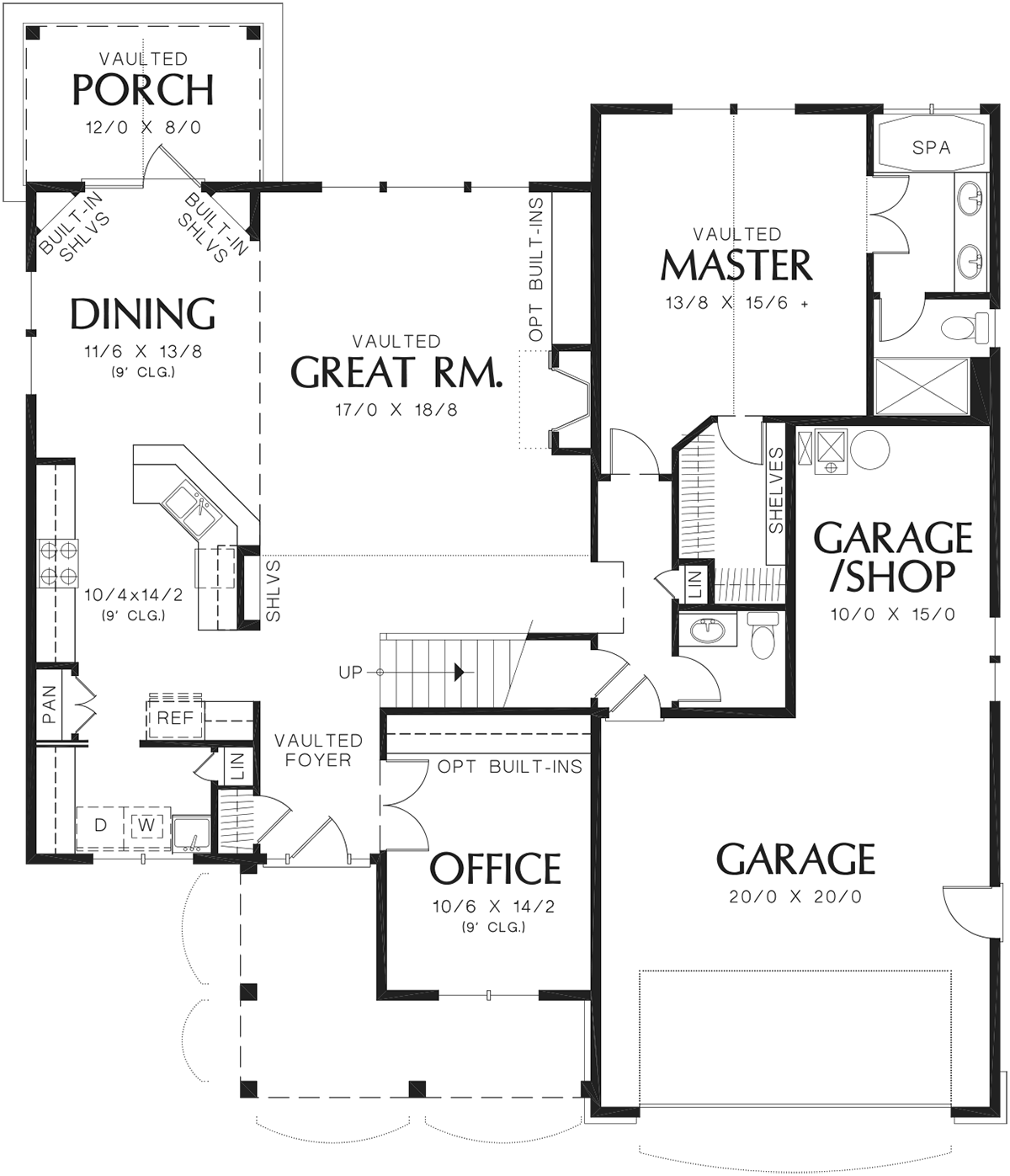 Bungalow Level One of Plan 81300