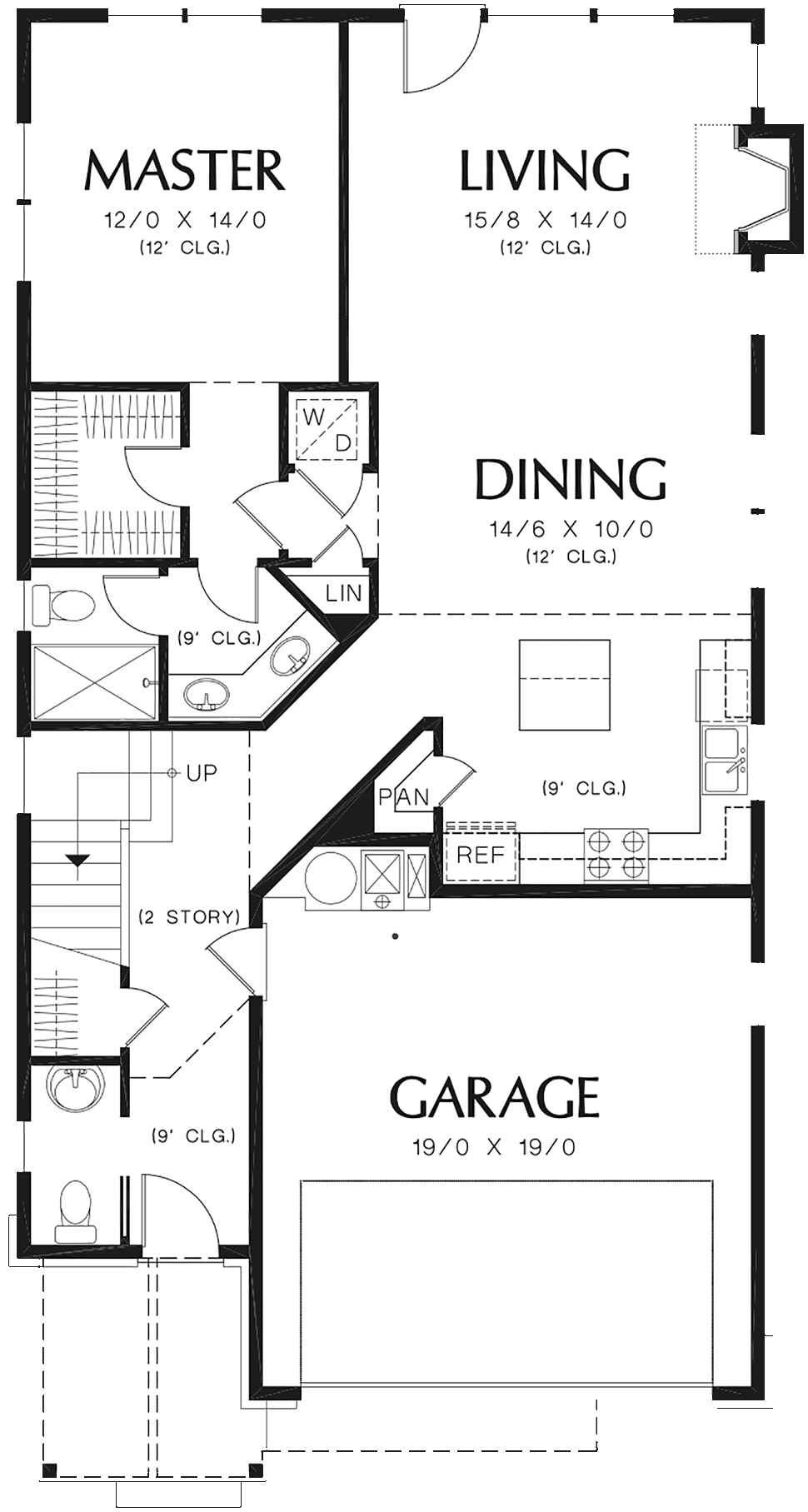 Cottage Narrow Lot Level One of Plan 81301