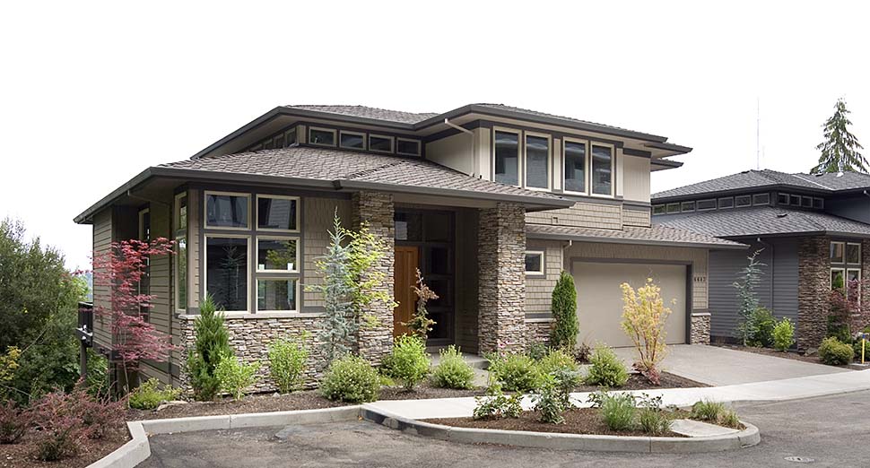 Contemporary, Prairie Style Plan with 3692 Sq. Ft., 4 Bedrooms, 4 Bathrooms, 3 Car Garage Picture 5