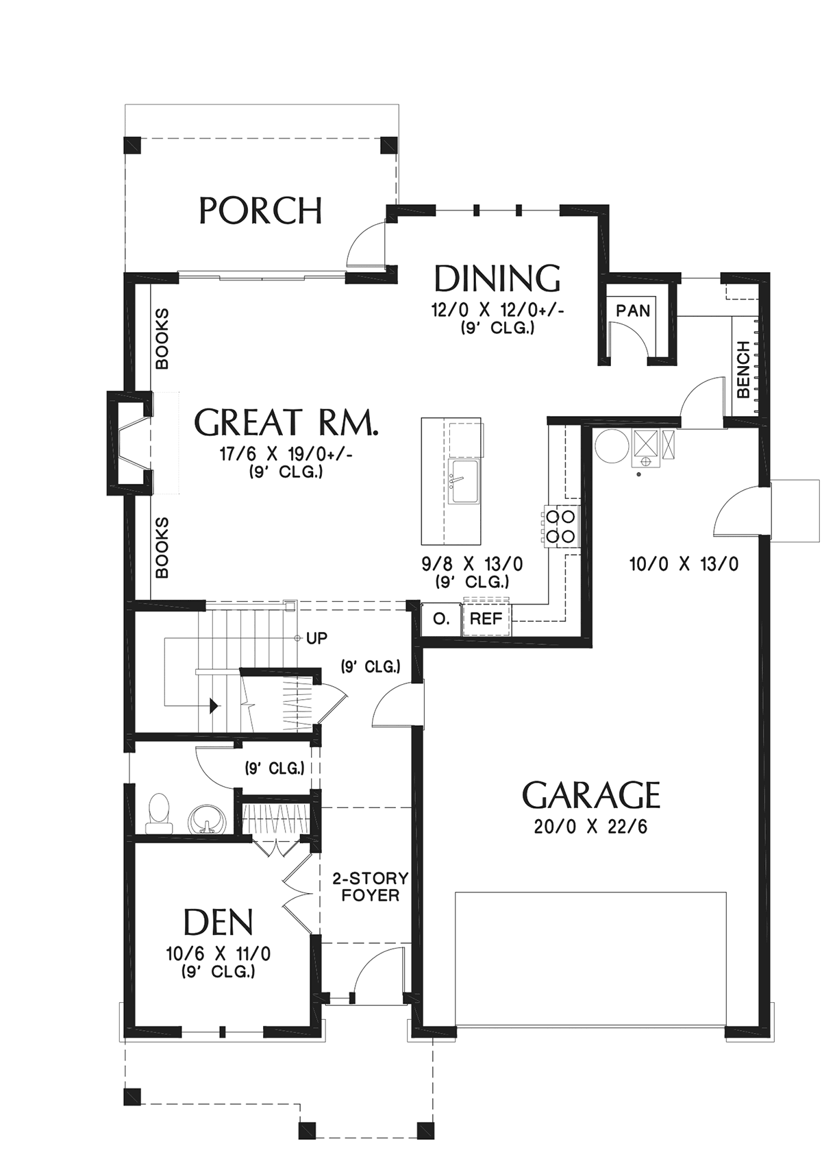 House Plan 81315 Level One