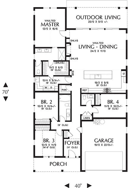 House Plan 81320 First Level Plan