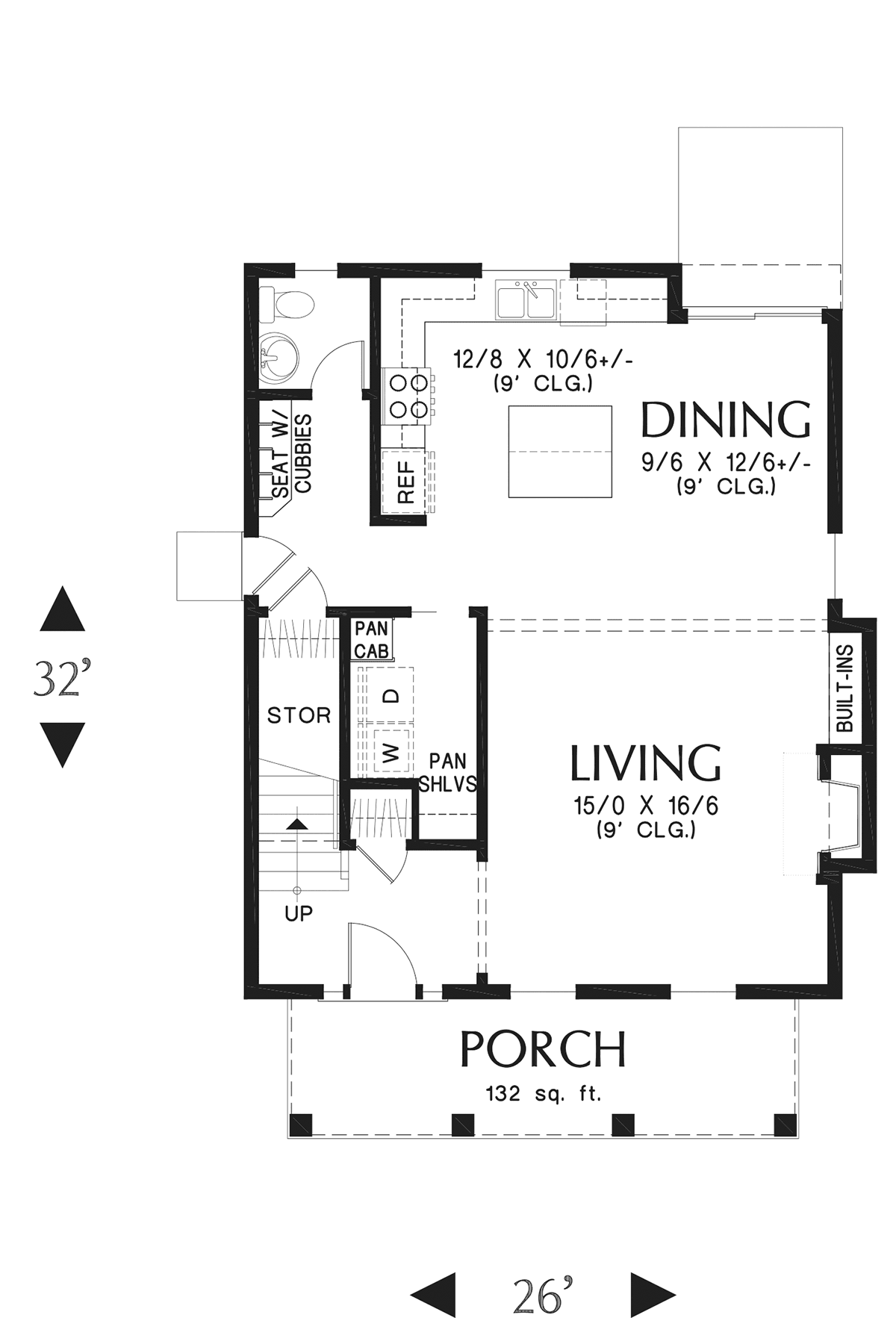 Farmhouse Level One of Plan 81335