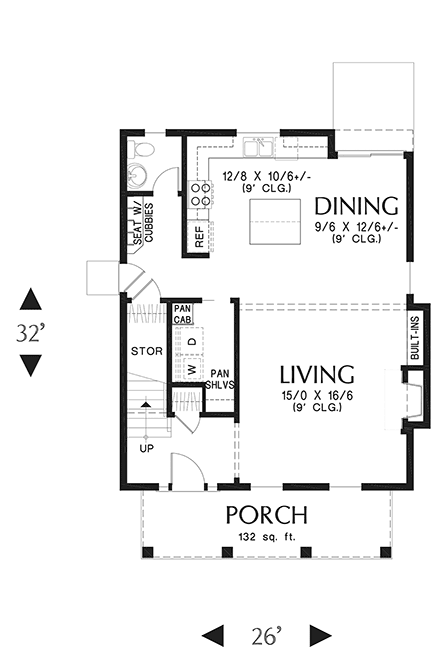 House Plan 81335 First Level Plan