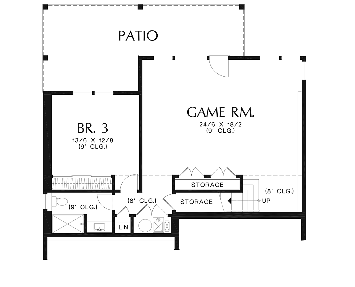 House Plan 81336 Lower Level