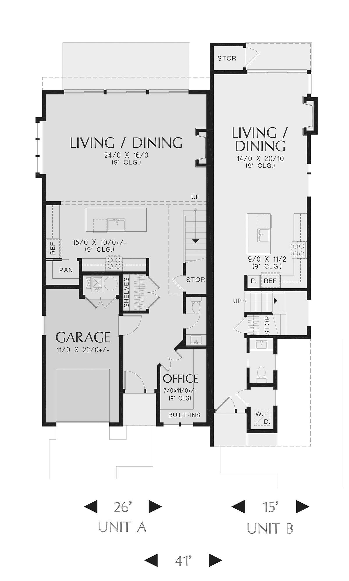 Contemporary Level One of Plan 81345