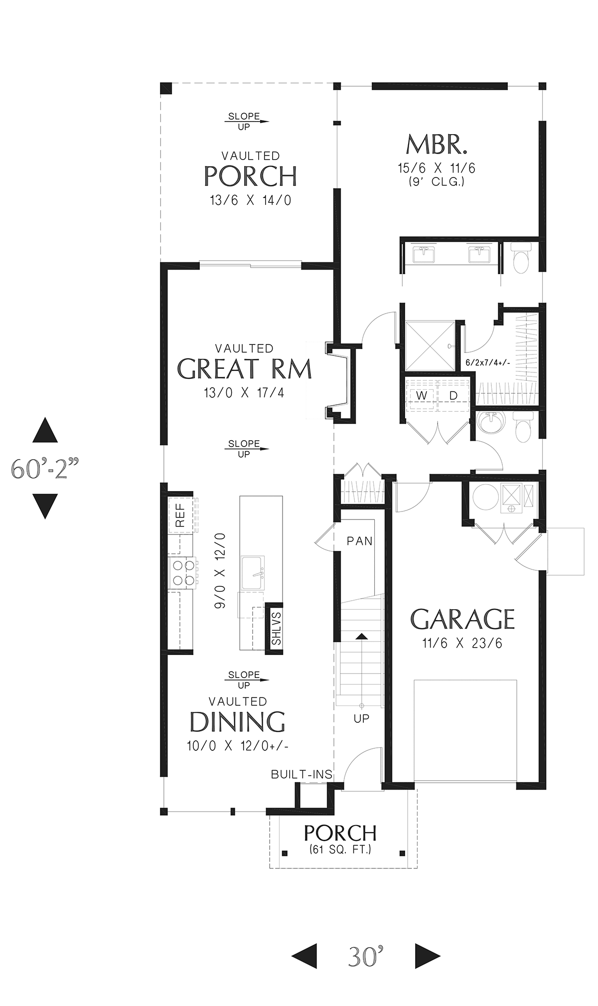 Contemporary Modern Level One of Plan 81353