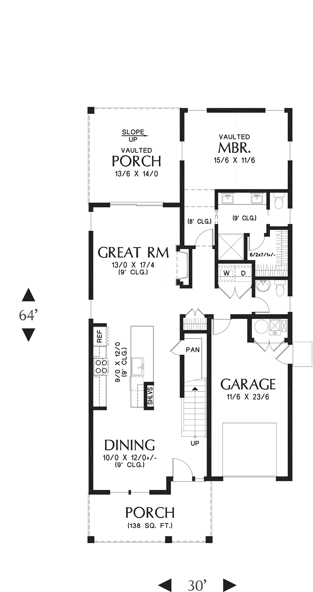 Farmhouse Level One of Plan 81354