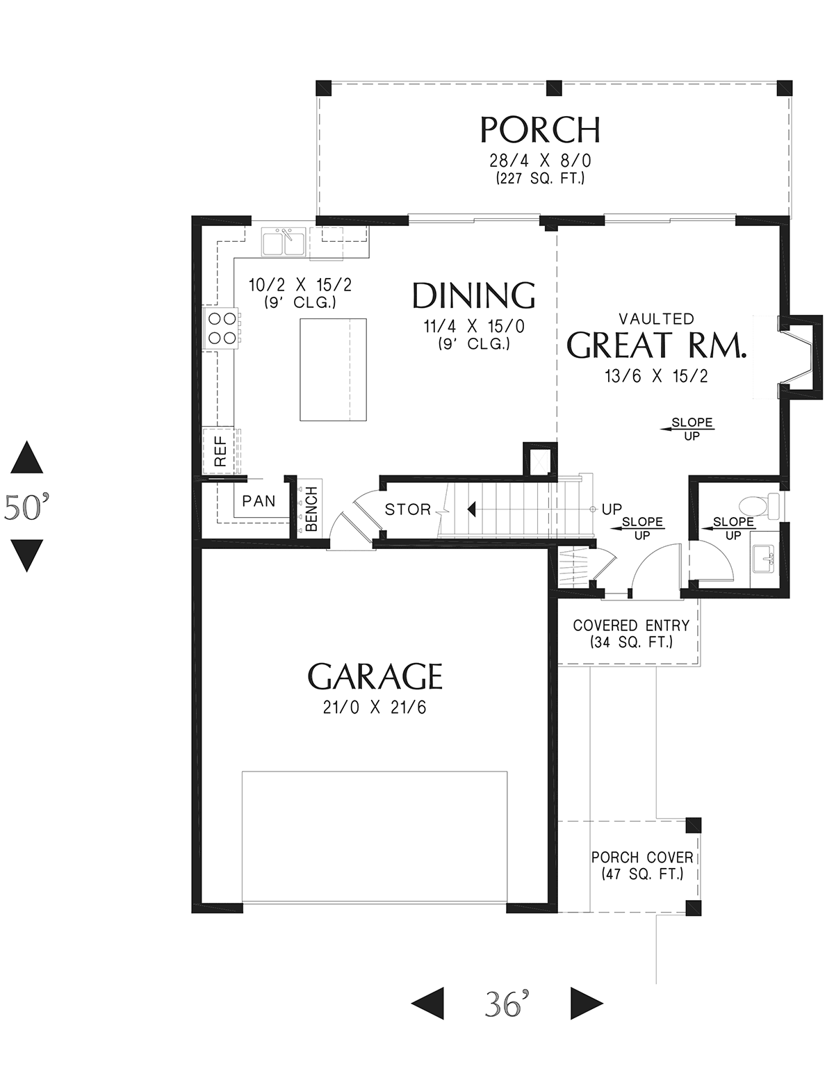 Contemporary Level One of Plan 81356