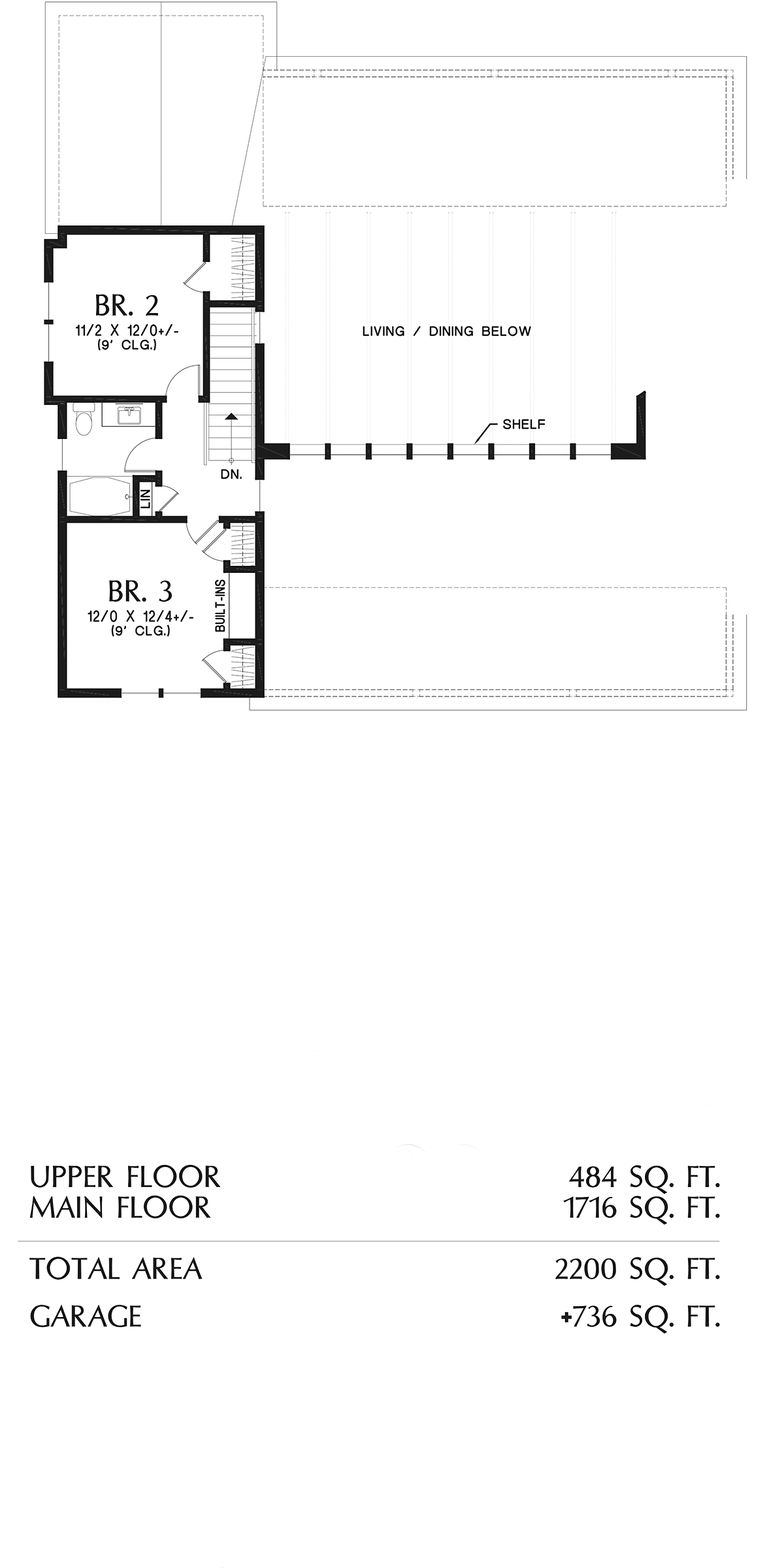 Farmhouse Level Two of Plan 81357