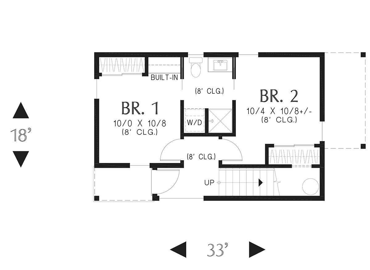 Contemporary Level One of Plan 81361