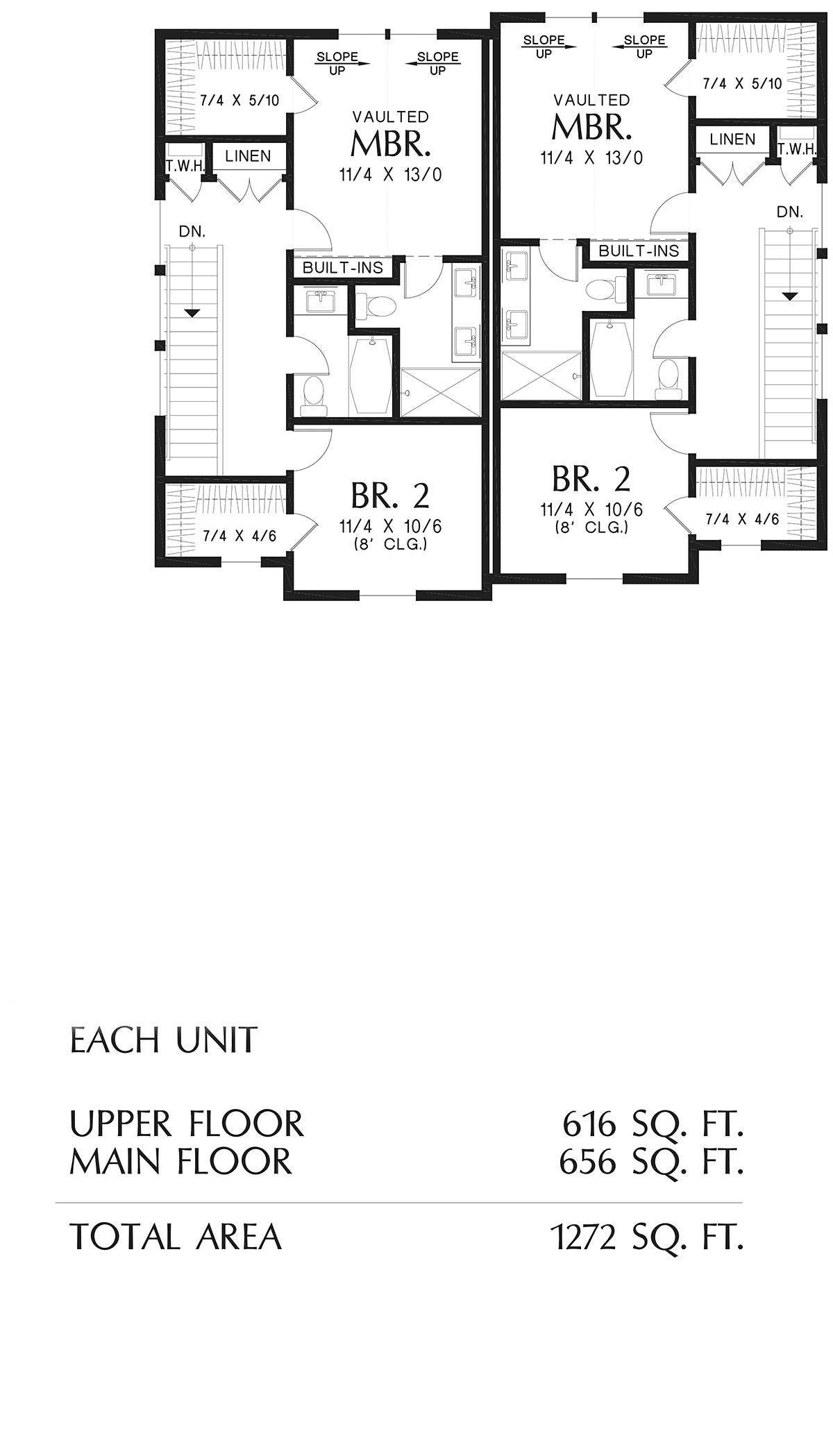 Cottage Farmhouse Level Two of Plan 81380