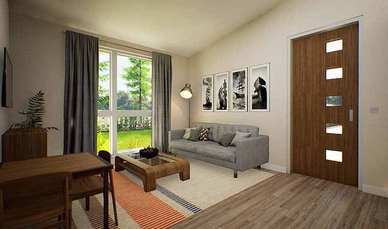 Contemporary Plan with 442 Sq. Ft., 1 Bedrooms, 1 Bathrooms Picture 6