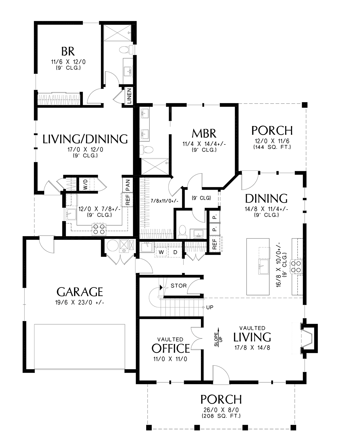 House Plan 81388 Level One