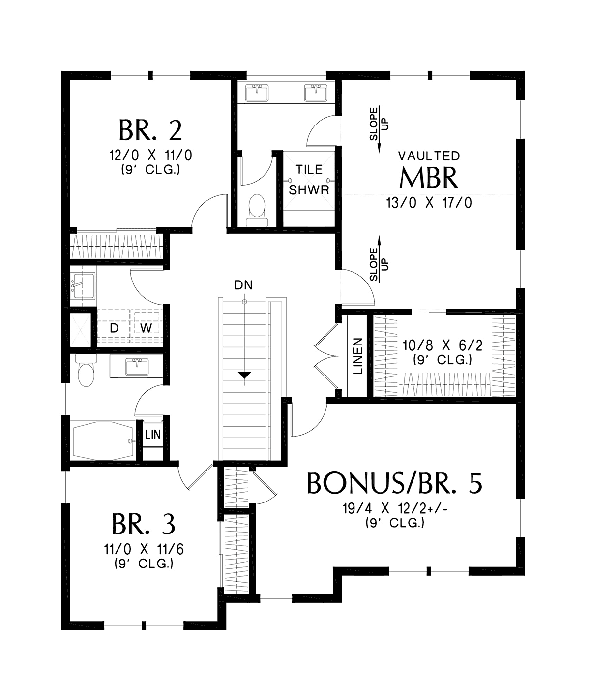 Country Farmhouse Level Two of Plan 81390