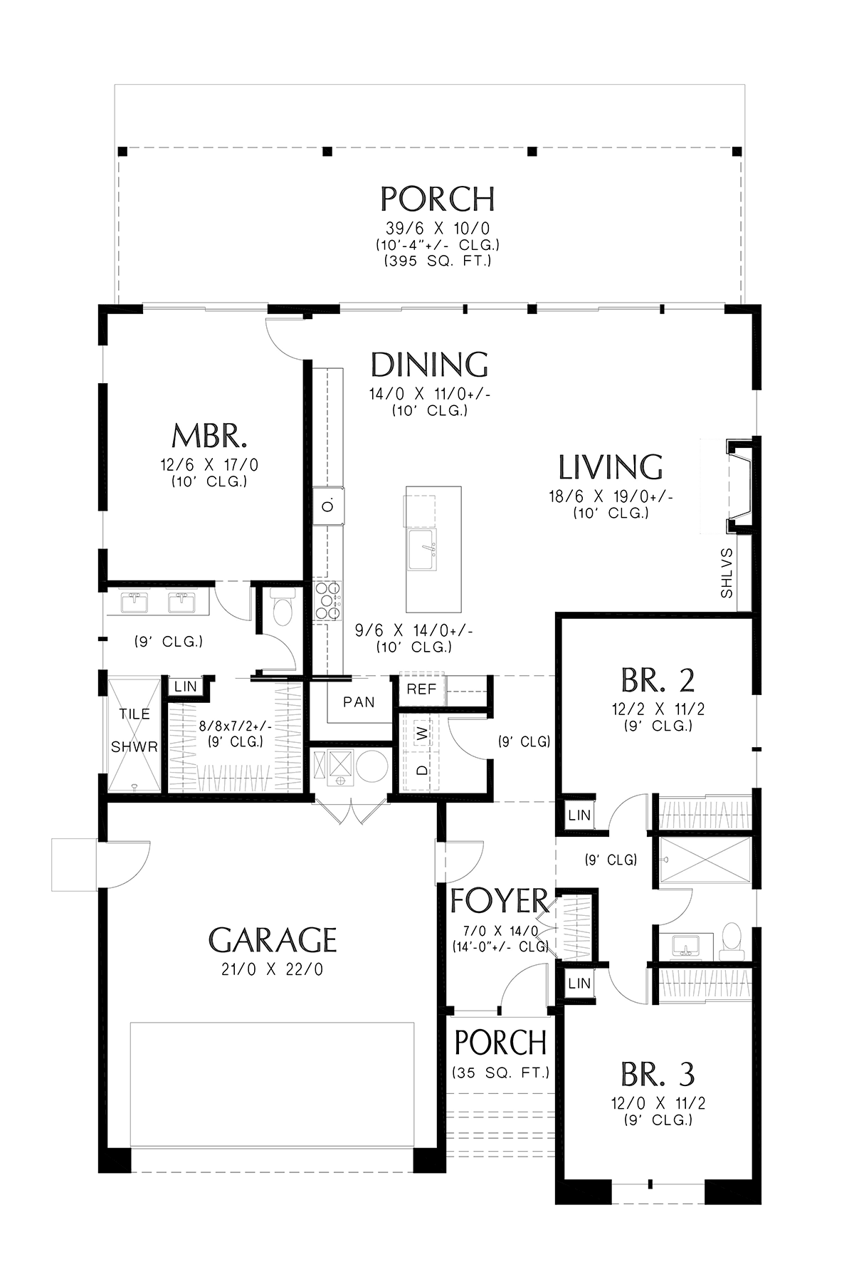 Contemporary Modern Level One of Plan 81395