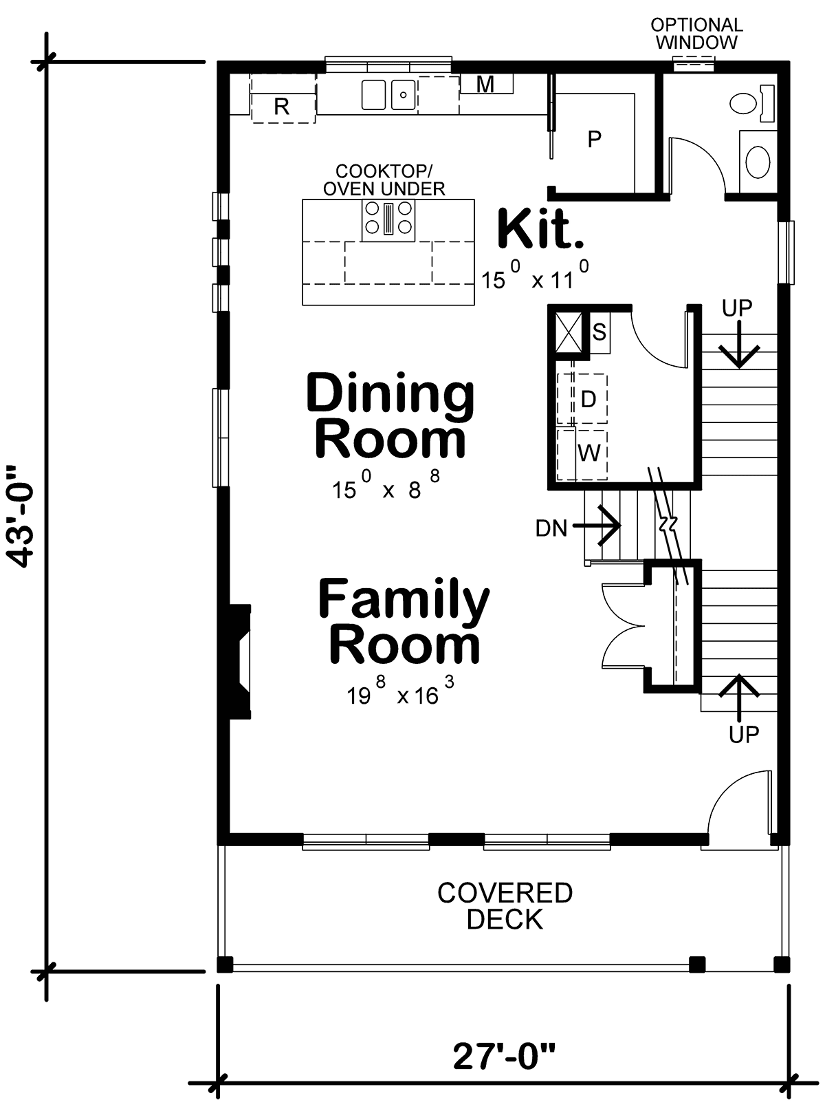 Contemporary Level One of Plan 81411