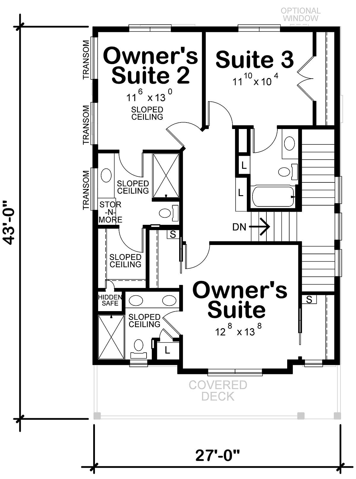 Contemporary Level Two of Plan 81411