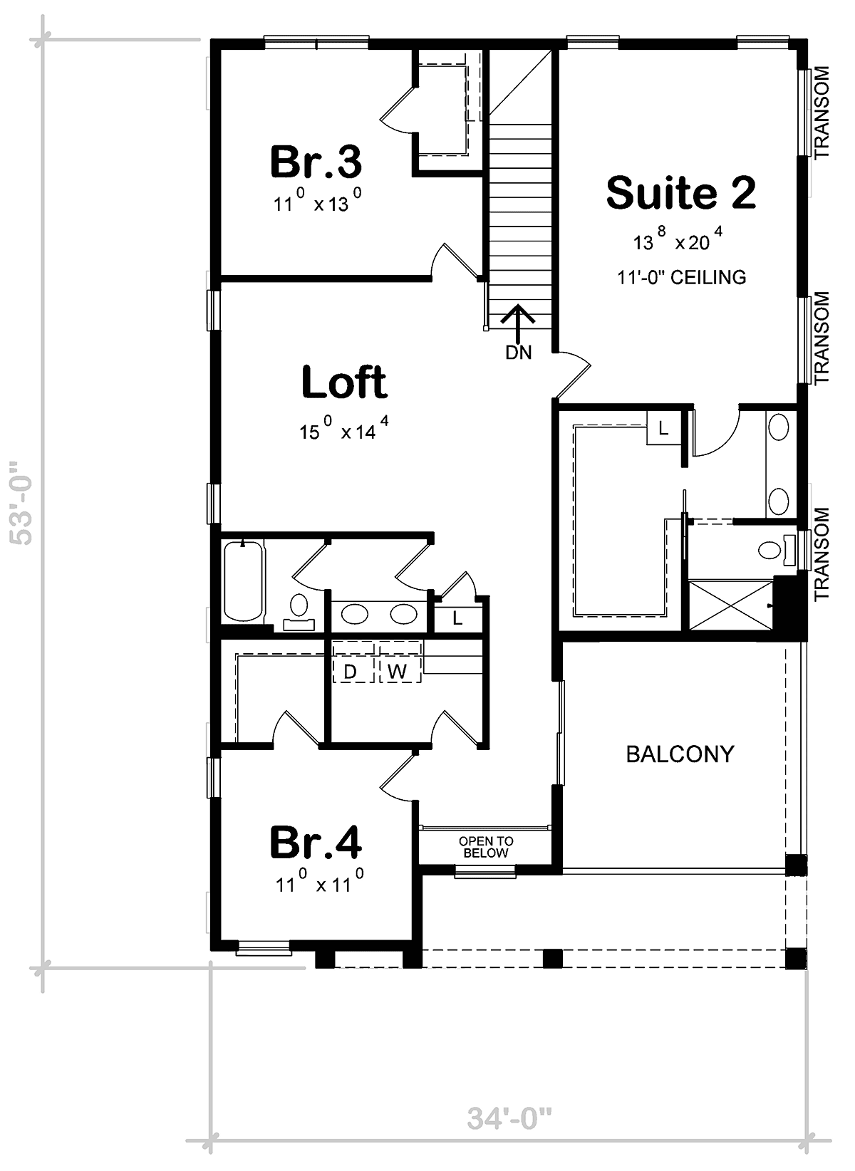 Modern Level Two of Plan 81413