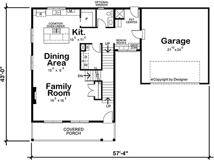 House Plan 81415 First Level Plan