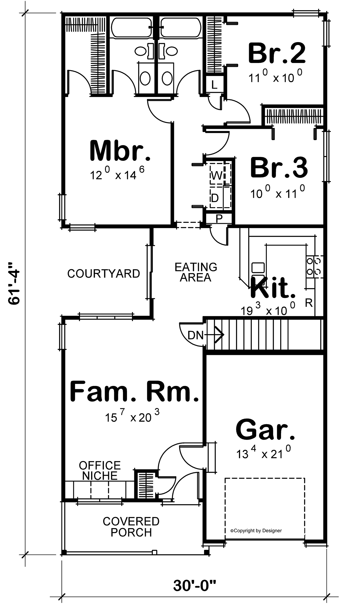 Traditional Level One of Plan 81438