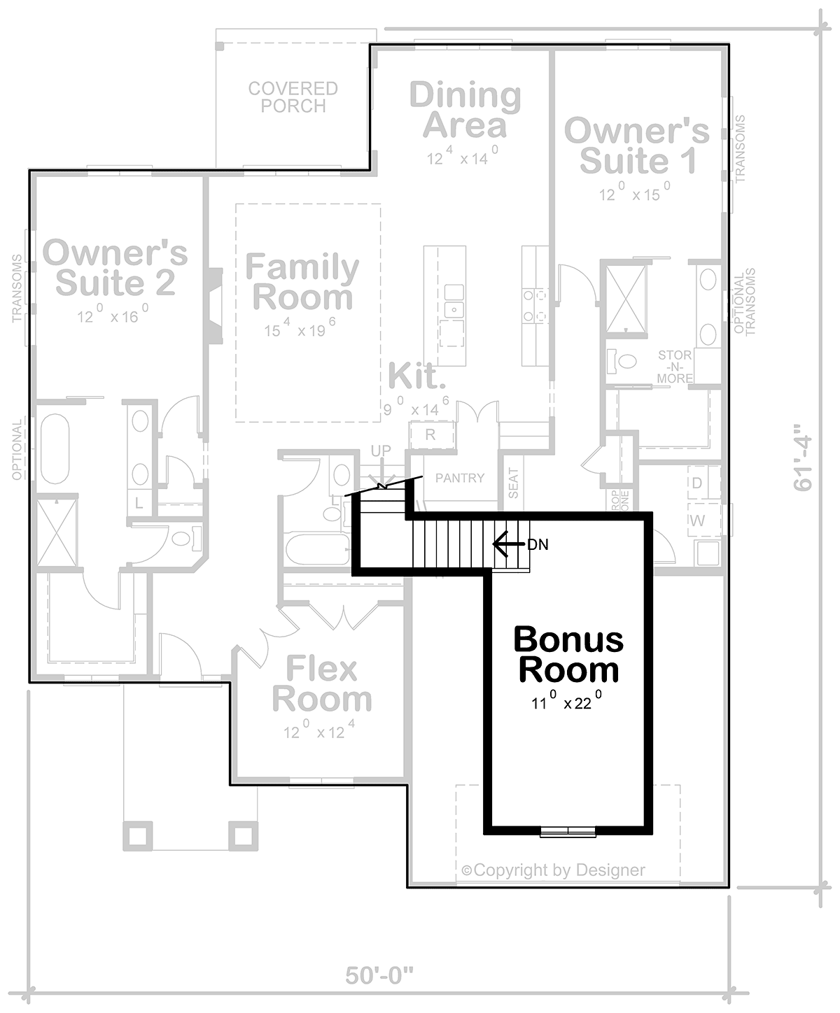Contemporary Level Two of Plan 81454