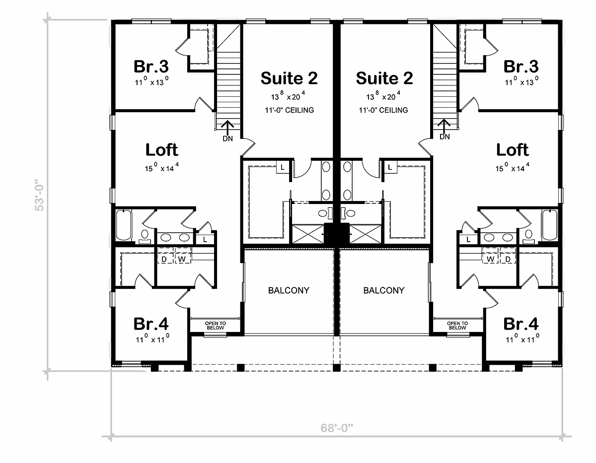 Modern Level Two of Plan 81469