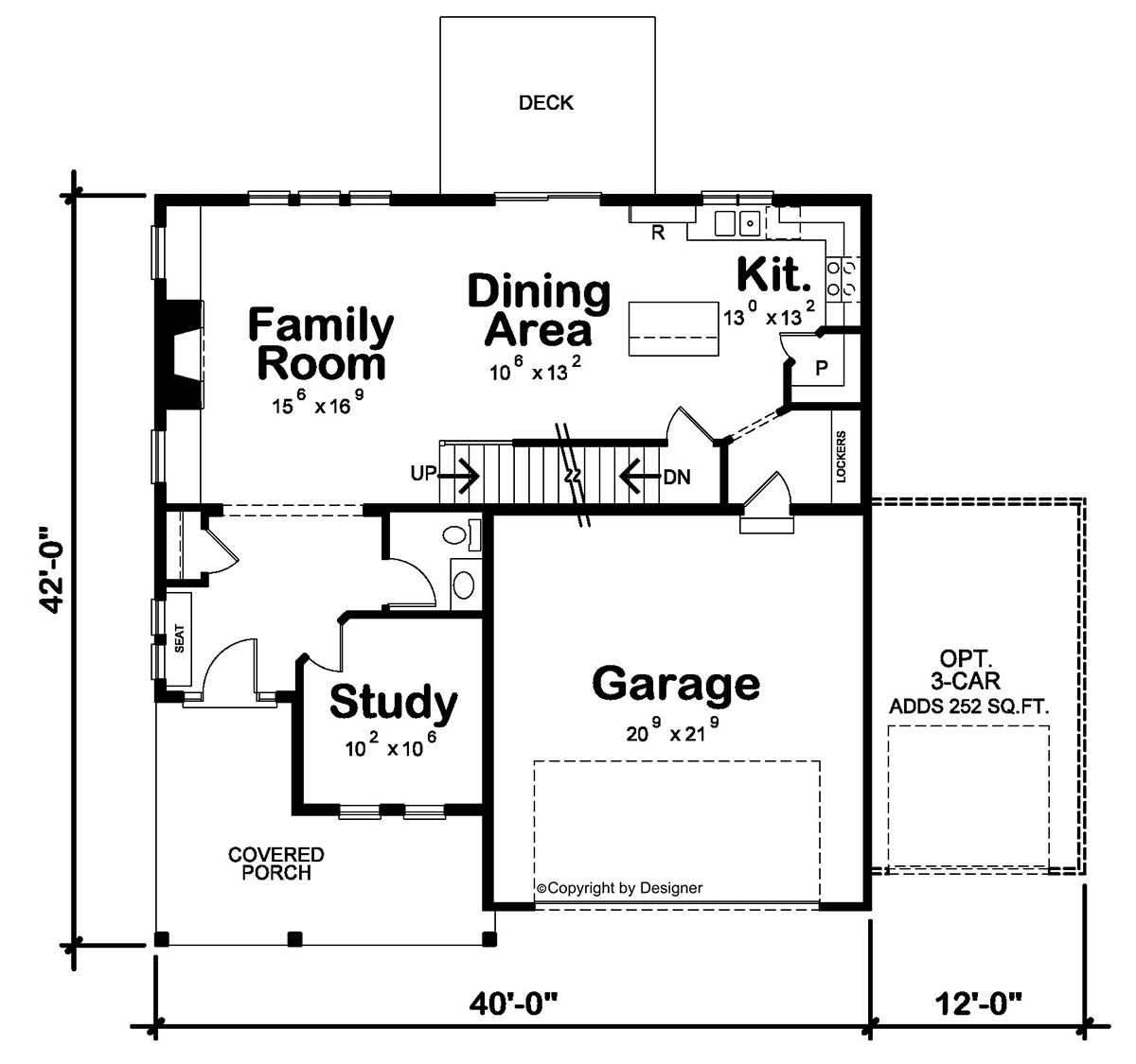 Farmhouse Level One of Plan 81472