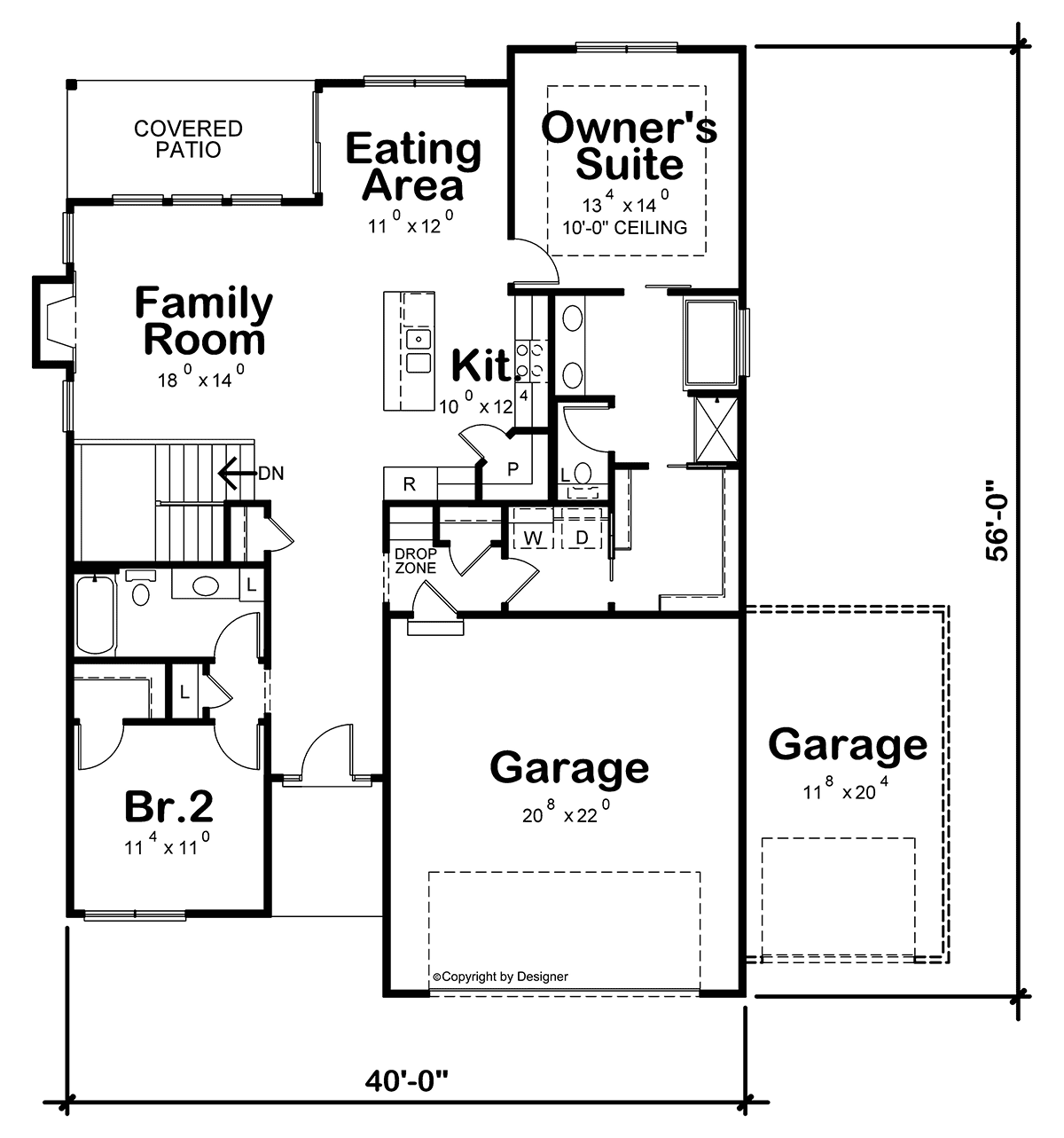 Contemporary Level One of Plan 81476