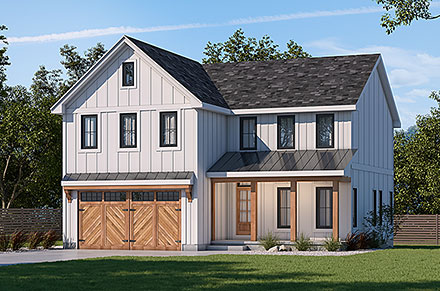 Country Farmhouse Traditional Elevation of Plan 81479